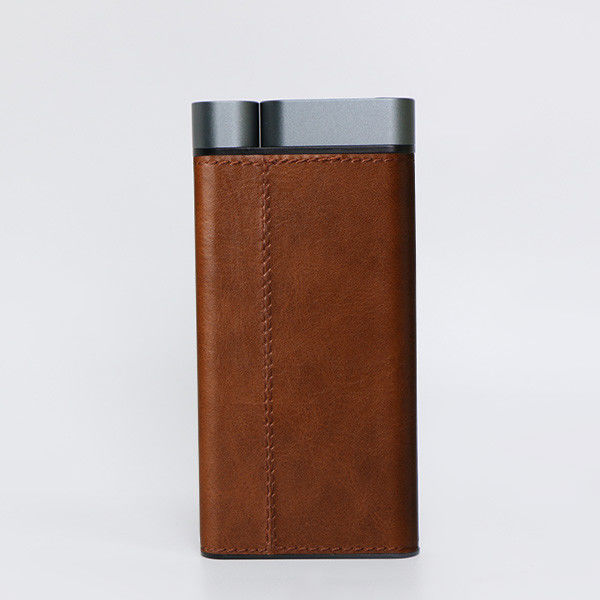 10000mAh Power Bank Μεταλλικό Κέλυφος Δερμάτινο Φινίρισμα 2pcs USB-A 1pc Type-C θύρες
