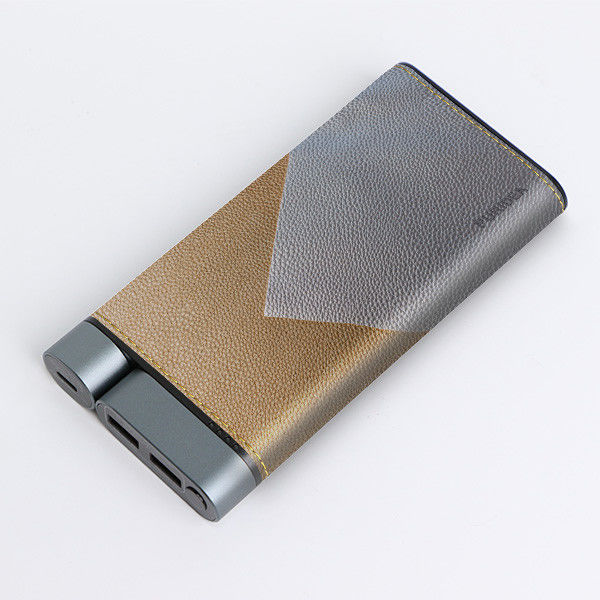 10000mAh Metal Power Bank Δερμάτινο φινίρισμα