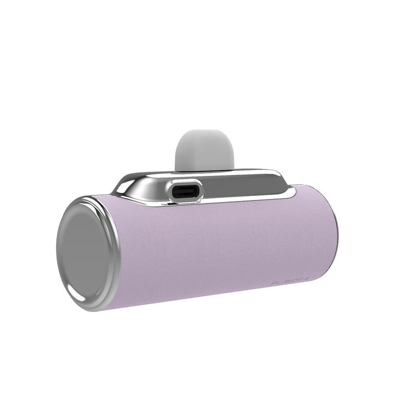 E08 Δερμάτινη Power Bank Φορητό Μίνι Με Φουλφραμάντ / USB-C Συνδετήρα