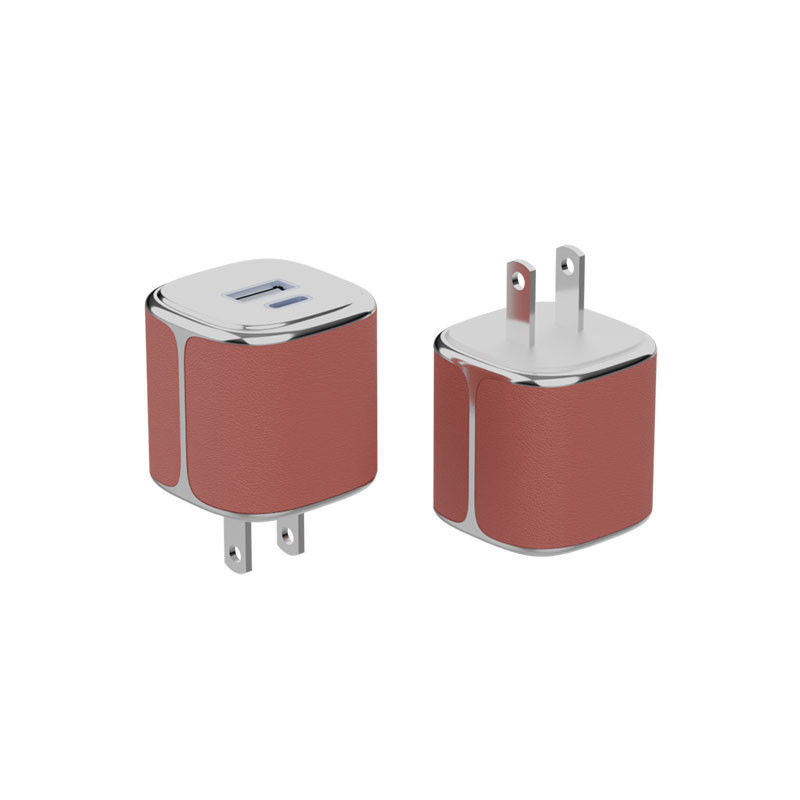 Δυνατός Τύπος C Τεχνητήρας Τείχους USB-C και USB-A PD GaN Τεχνητήρας Τείχους με Δερμάτινο Κέλυφος
